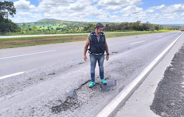 Procon Goiás autua concessionária por má conservação e falta de informações na BR-153