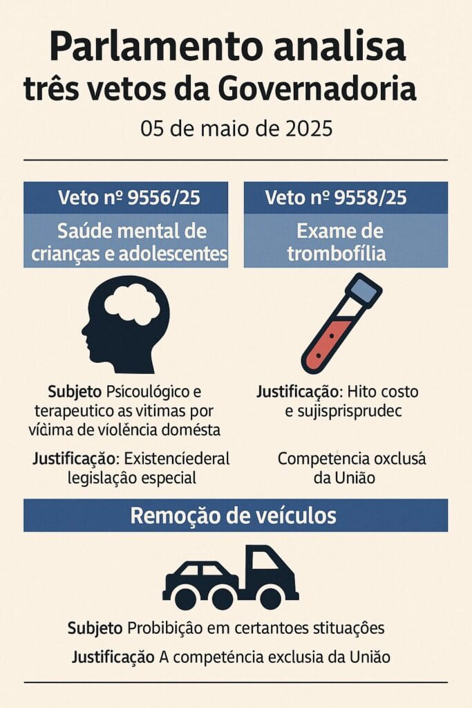 Assembleia Legislativa de Goiás analisa vetos a projetos sobre saúde, segurança e direitos de vítimas 1 Assembleia Legislativa de Goiás analisa vetos a projetos sobre saúde, segurança e direitos de vítimas